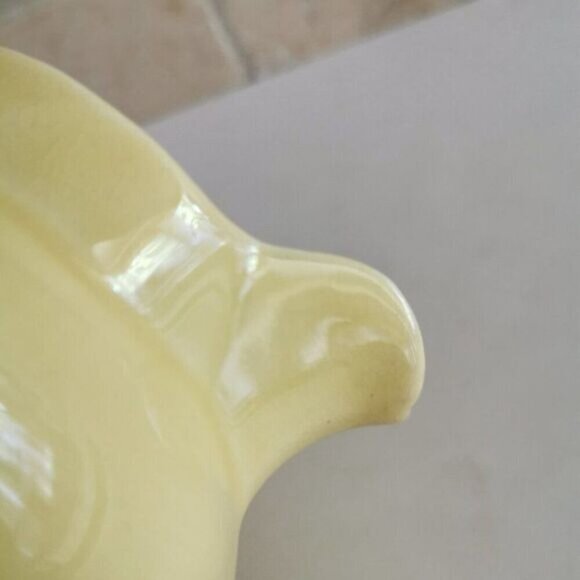 Vintage Yellow Creamer Pitcher CRAZING Tudor Ware Barker Bros Langton - Picture 8 of 9